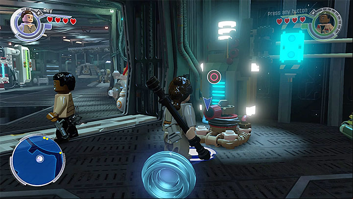Rey must use the rotating mechanism. - Chapter 4 - The Eravana | Walkthrough - Story Mode - LEGO Star Wars: The Force Awakens Game Guide