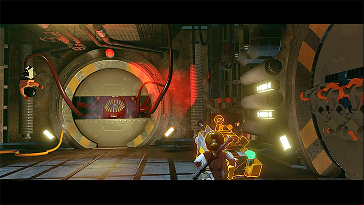 Start by constructing the device on the right side. - Chapter 4 - The Eravana | Walkthrough - Story Mode - LEGO Star Wars: The Force Awakens Game Guide