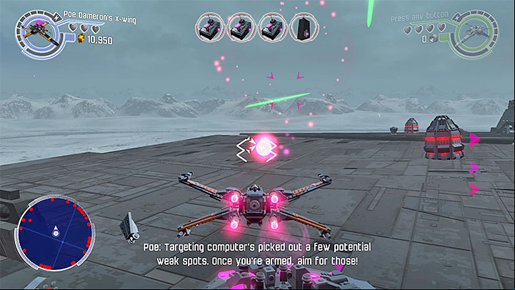 One of the spots where you can obtain photon torpedoes - Chapter 9 - Destroy Starkiller Base | Walkthrough - Story Mode - LEGO Star Wars: The Force Awakens Game Guide