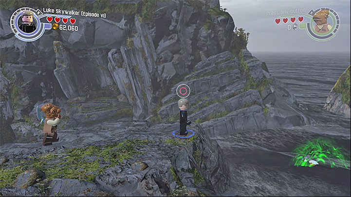 Special requirements: character that uses the Force (e - Epilogue - Lukes Island | Minikits and red bricks - Minikits and red LEGO bricks - LEGO Star Wars: The Force Awakens Game Guide
