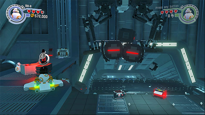 Socket for BB-8 to use - Poe to the Rescue | Minikits and red bricks - Minikits and red LEGO bricks - LEGO Star Wars: The Force Awakens Game Guide