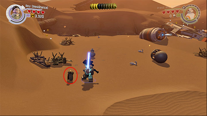 Special requirements: none - Lor San Tekkas Return | Minikits and red bricks - Minikits and red LEGO bricks - LEGO Star Wars: The Force Awakens Game Guide