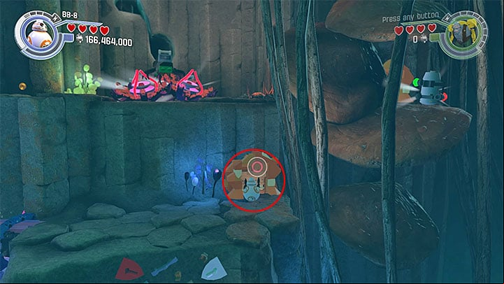 Special requirements: a character that can use small hatches (for example BB-8) - Rathtar Hunting | Minikits and red bricks - Minikits and red LEGO bricks - LEGO Star Wars: The Force Awakens Game Guide
