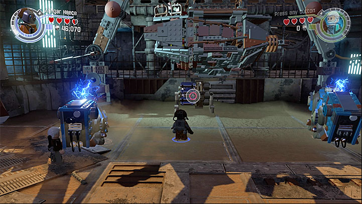 The central mechanism that must be destroyed. - Lor San Tekkas Return | Walkthrough - Side missions - LEGO Star Wars: The Force Awakens Game Guide