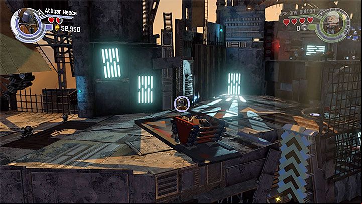 Push the second cart to use it to create a ladder. - Lor San Tekkas Return | Walkthrough - Side missions - LEGO Star Wars: The Force Awakens Game Guide