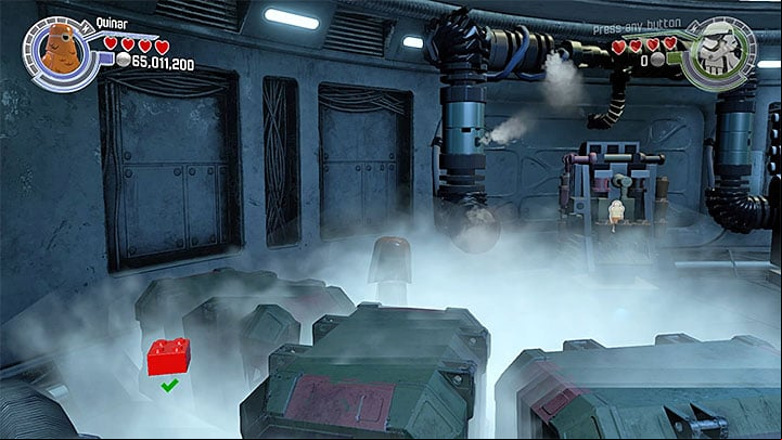 BB-8 or Quinar can enter the area with the low temperature - Trouble Over Taul | Minikits and red bricks - Minikits and red LEGO bricks - LEGO Star Wars: The Force Awakens Game Guide