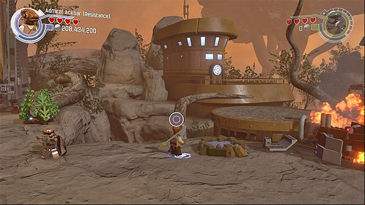 Special requirements: a character that can swim (for example iral Ackbar) - Ottegan Assault | Minikits and red bricks - Minikits and red LEGO bricks - LEGO Star Wars: The Force Awakens Game Guide