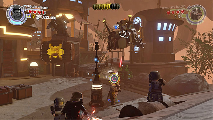 Location of the second airship - Ottegan Assault | Minikits and red bricks - Minikits and red LEGO bricks - LEGO Star Wars: The Force Awakens Game Guide