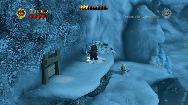 Right beside the rope there's a cracked brick - The of Caradhras - Walkthrough - Act I - LEGO The Lord of the Rings - Game Guide and Walkthrough