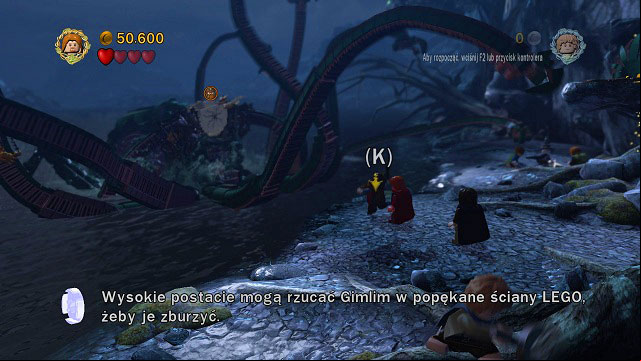 In order to deal with it once and for all, pick up Gimli and throw him and the cracked brick - The of Caradhras - Walkthrough - Act I - LEGO The Lord of the Rings - Game Guide and Walkthrough