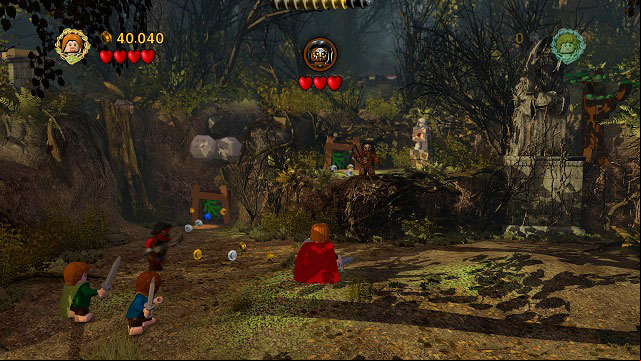 As you don't have ranged characters, you will have to use whatever you're left with - Amon Hen - Walkthrough - Act I - LEGO The Lord of the Rings - Game Guide and Walkthrough