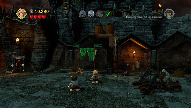 Head further to the right, ing by the entrance gate - Cirith Ungol - Walkthrough - Act III - LEGO The Lord of the Rings - Game Guide and Walkthrough