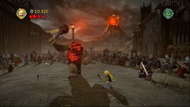 After returning to the gate you will have to face another Nazgul - the fight is identical to the previous one - The Black Gate - Walkthrough - Act III - LEGO The Lord of the Rings - Game Guide and Walkthrough
