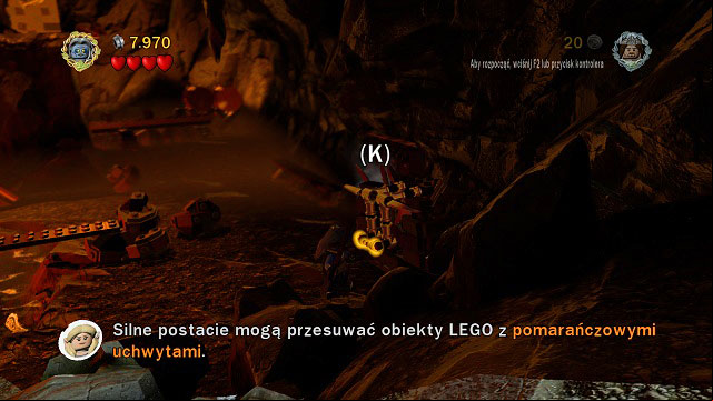 On the right side of the location you will find an orange handle - Prologue - Collectibles - LEGO The Lord of the Rings - Game Guide and Walkthrough