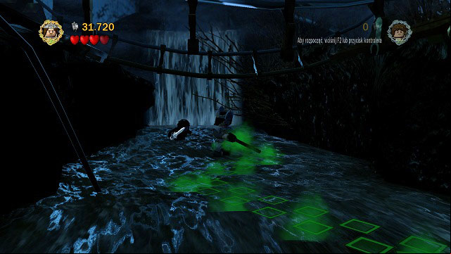 In the same place where you found Minikit #9, use the rope on the hook above you - The Black Rider - Collectibles - LEGO The Lord of the Rings - Game Guide and Walkthrough