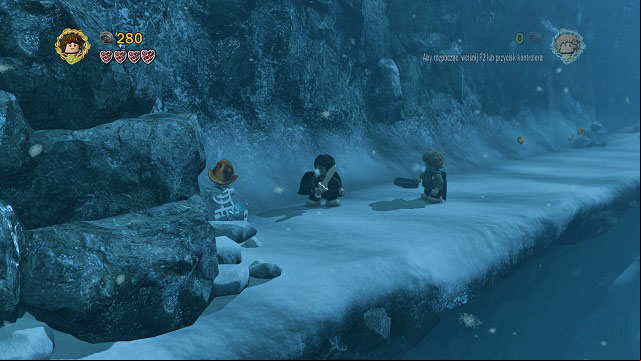 #2 - Inside a cave in which you need to push down a rock - The of Caradhras - Collectibles - LEGO The Lord of the Rings - Game Guide and Walkthrough