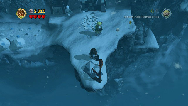 #2 - After going past the first camp and collecting your team, you will have to head left along the wall - The of Caradhras - Collectibles - LEGO The Lord of the Rings - Game Guide and Walkthrough