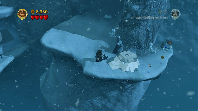 Build a ballista, cross the line with Legolas and head to the right - The of Caradhras - Collectibles - LEGO The Lord of the Rings - Game Guide and Walkthrough