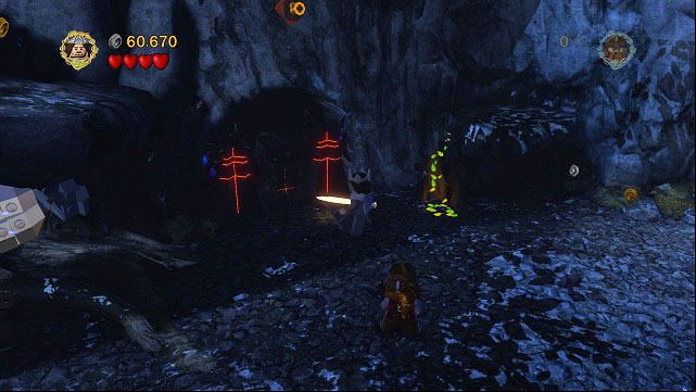 Destroy the nearby LEGO Morgul bricks and break the rock in the cave - The of Caradhras - Collectibles - LEGO The Lord of the Rings - Game Guide and Walkthrough