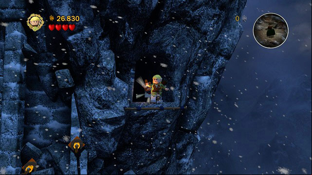 In the end chance to Frodo (or use the previously collected Luminous Stone) and head to the dark cave - Taming Gollum - Collectibles - LEGO The Lord of the Rings - Game Guide and Walkthrough