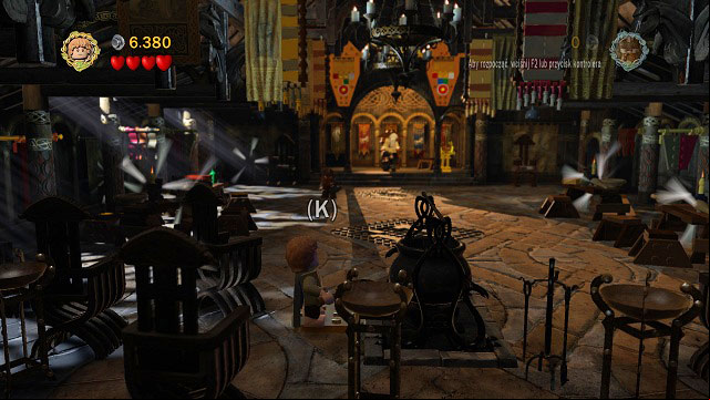 Head towards the camera and you should see a kettle in the middle of the room - Warg Attack - Collectibles - LEGO The Lord of the Rings - Game Guide and Walkthrough