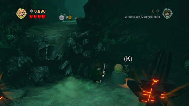 #3 In the second big cave, by the right wall - The Paths of the Dead - Collectibles - LEGO The Lord of the Rings - Game Guide and Walkthrough