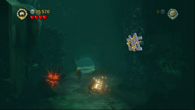 In the right part of the second cave you should find Mithril LEGO bricks on the wall - The Paths of the Dead - Collectibles - LEGO The Lord of the Rings - Game Guide and Walkthrough