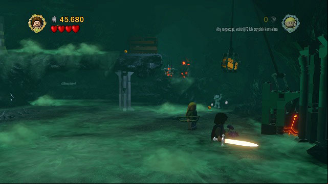 In the cave with the pillar, on the right side of the room - The Paths of the Dead - Collectibles - LEGO The Lord of the Rings - Game Guide and Walkthrough