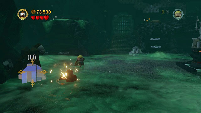 In the last big room, on the left side you should find a mithril stone - The Paths of the Dead - Collectibles - LEGO The Lord of the Rings - Game Guide and Walkthrough