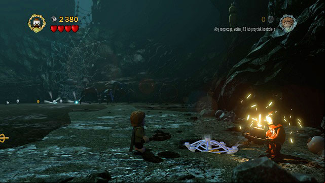 As you're fighting Shelob, on the right side of the arena you can find a mithril spider-web covering the bottom of the chest - blow it up and collect the Minikit - Cirith Ungol - Collectibles - LEGO The Lord of the Rings - Game Guide and Walkthrough
