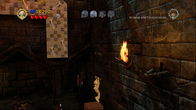 To the left of the starting location you will find a chest and rails above it - Cirith Ungol - Collectibles - LEGO The Lord of the Rings - Game Guide and Walkthrough