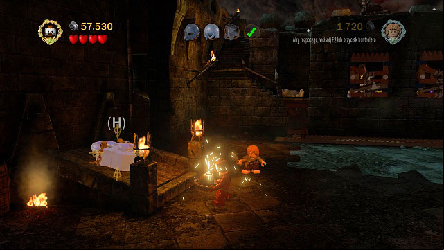 After ing by the showers, in the background you should see a basements entrance locked with a mithril padlock - Cirith Ungol - Collectibles - LEGO The Lord of the Rings - Game Guide and Walkthrough