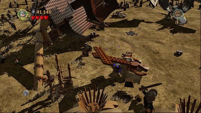 During the fight with the Nazgul on a beast - Battle of Pelennor Fields - Collectibles - LEGO The Lord of the Rings - Game Guide and Walkthrough