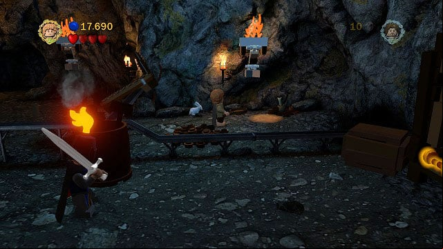 In the same location as Minikit #5; on the right side of the location you need to place a plant and wait for the rabbit to dig up the chest - The Black Gate - Collectibles - LEGO The Lord of the Rings - Game Guide and Walkthrough