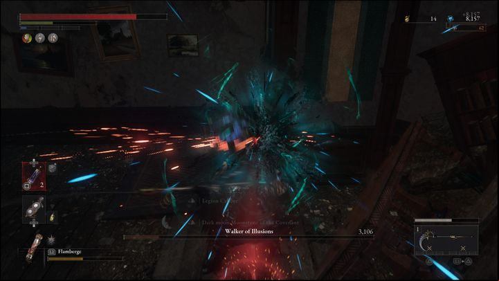 The boss can stop trying to get close to create a copy of him that attacks in the same manner - Lies of P: How to defeat the Walker of Illusions boss? - Main - Lies of P Guide