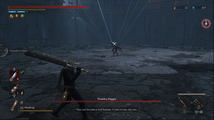 You'll encounter Gepetto in the arena - Lies of P: How to defeat Nameless Puppet boss? - Sidebars - Lies of P Guide