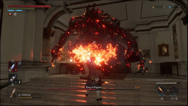 Before starting the fight, it is worth equipping the Flamberge Legion Arm - it works quite well against the King of Puppets, especially since you will have many opportunities to use it - Lies of P: How to defeat the Puppet King / Romeo, the Puppet King boss? - Main - Lies of P Guide