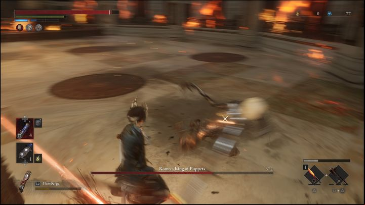 The most important thing to know when fighting Romeo, King of Puppets is that when his health drops below 50%, he gains his most dangerous attack - Lies of P: How to defeat the Puppet King / Romeo, the Puppet King boss? - Main - Lies of P Guide