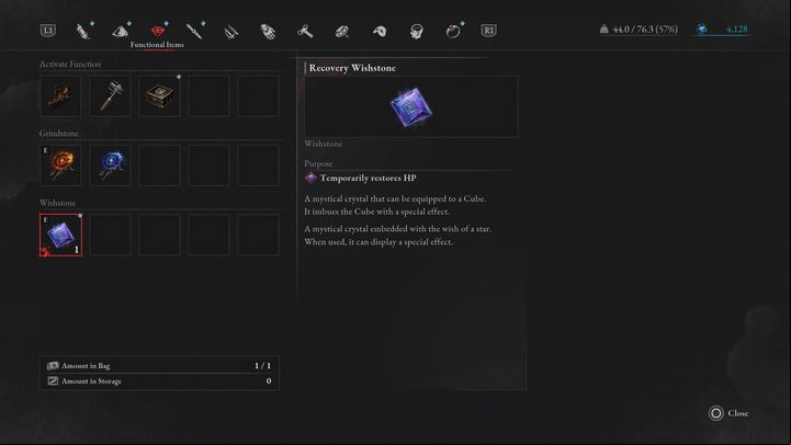 Wishstones do not replenish upon death or after resting at a Stargazer (unless you have multiple of a certain type) - Lies of P: What are Wishstones? - Basics - Lies of P Guide