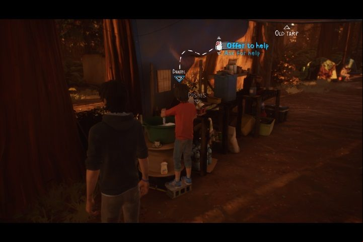 As you approach the Water Tanks with Daniel there is an opportunity to ask him to raise the tanks - Chapter III - Daggers Drawn | Life is Strange 2 Episode 2 Walkthrough - Episode 3 Walkthrough - Life is Strange 2 Game Guide