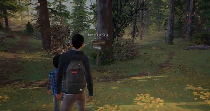 The path further goes through the woods - Chapter 2 - Park and Gas Station | Life is Strange 2 Episode 1 Walkthrough - Episode 1 Walkthrough - Life is Strange 2 Game Guide