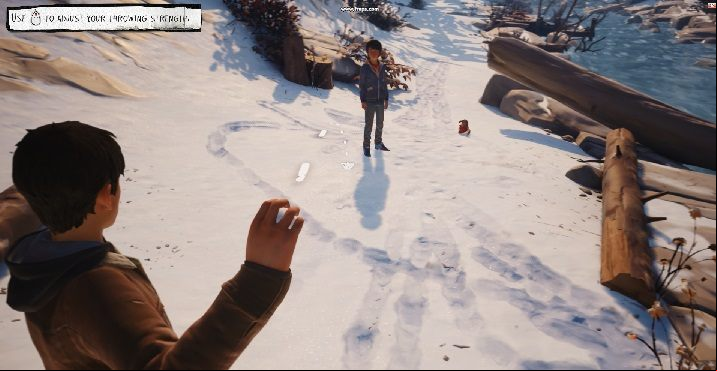 Then, we go along the river to the wooden platform with Canteens - Chapter I - Young Apprentice | Life is Strange 2 Episode 2 Walkthrough - Episode 2 Walkthrough - Life is Strange 2 Game Guide