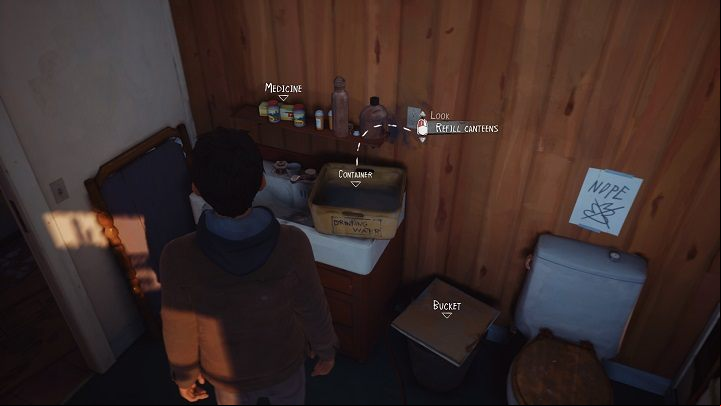 Then, go to the backpack standing on the table and choose Add canteens - Chapter I - Young Apprentice | Life is Strange 2 Episode 2 Walkthrough - Episode 2 Walkthrough - Life is Strange 2 Game Guide