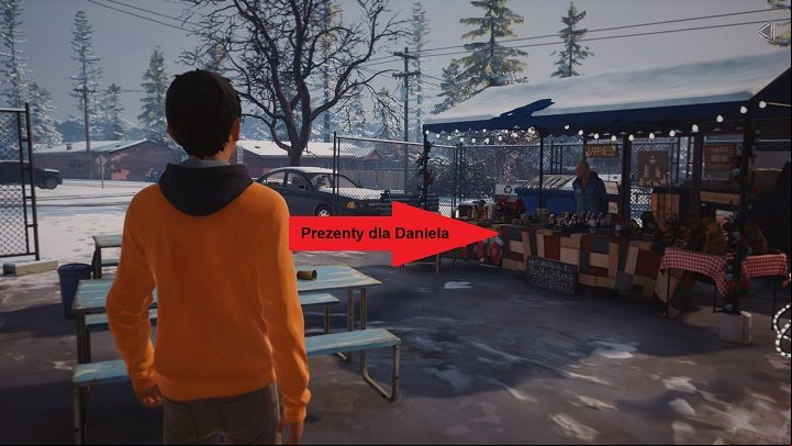 Here, you can buy a snowman, a sitting bear or a wooden bear - Chapter III - Holidays, holidays and... | Life is Strange 2 Ep. 2 Walkthrough - Episode 2 Walkthrough - Life is Strange 2 Game Guide