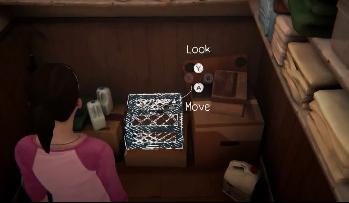 As Max is not the tallest one in the bunch, she needs to prepare herself some assistance in reaching the entrance to the attic - Chapter 2 - Farewell Episode Walkthrough - Bonus episode - Farewell - Life Is Strange: Before the Storm Game Guide