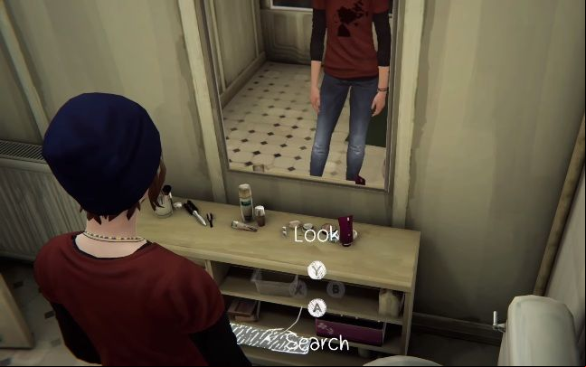 Your towel is on the bottom shelf in the cupboard under the mirror - Chapter 2 | Episode 3 - Hell is Empty - Episode 3 - Hell is Empty - Life Is Strange: Before the Storm Game Guide