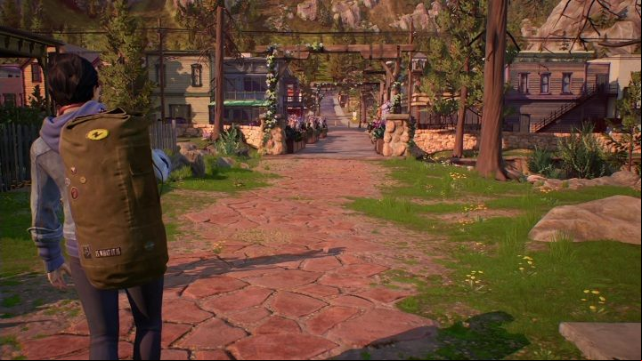 You will start the game at the bridge in Haven Springs - Life is Strange True Colors: Meeting your brother and visiting the city - walkthrough - Episode 1 Side A - Life is Strange True Colors Guide
