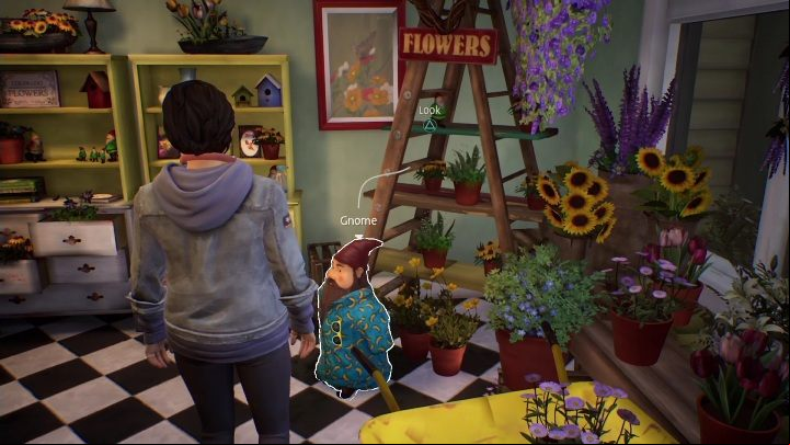 After choosing the flowers, you can explore the shop - Life is Strange True Colors: Meeting your brother and visiting the city - walkthrough - Episode 1 Side A - Life is Strange True Colors Guide