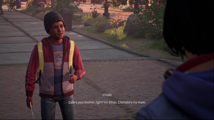 When Gabe disappears through the door, Ethan will show up - Life is Strange True Colors: Meeting your brother and visiting the city - walkthrough - Episode 1 Side A - Life is Strange True Colors Guide