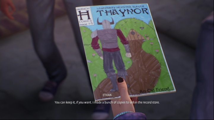 Ethan will give you his comic book - Life is Strange True Colors: Meeting your brother and visiting the city - walkthrough - Episode 1 Side A - Life is Strange True Colors Guide